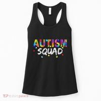Autism Awareness Autism Squad Support Team Women's Tank Top thumb 0