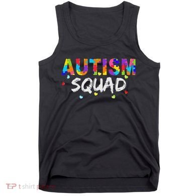 Autism Awareness Autism Squad Support Team Tank Top
