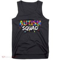 Autism Awareness Autism Squad Support Team Tank Top thumb 0