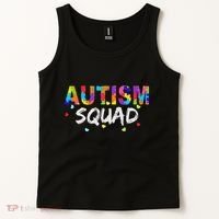 Autism Awareness Autism Squad Support Team Tank Top thumb 2