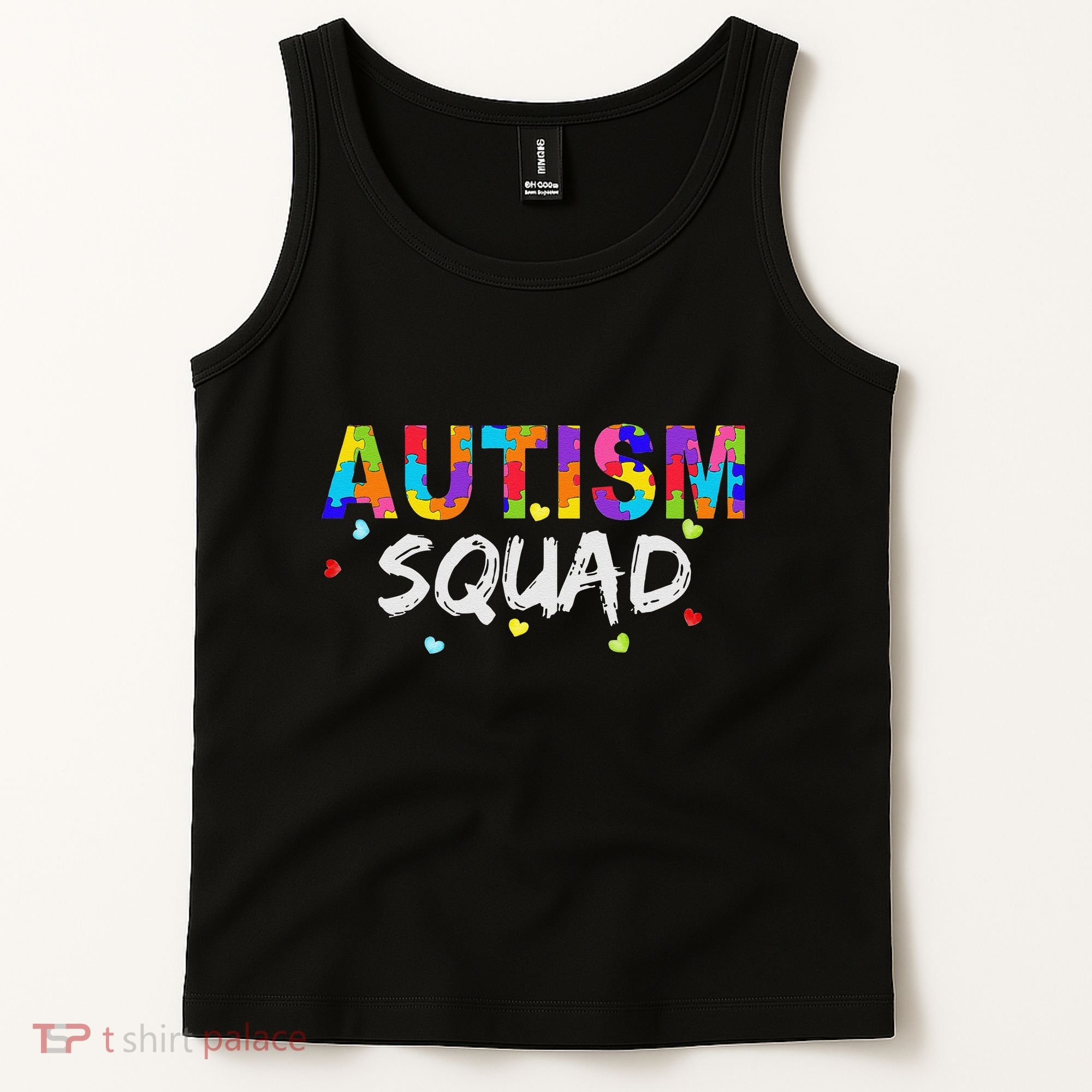 Autism Awareness Autism Squad Support Team Tank Top