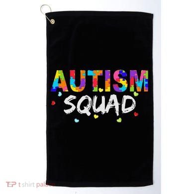 Autism Awareness Autism Squad Support Team Golf Towel