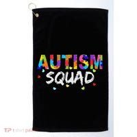 Autism Awareness Autism Squad Support Team Golf Towel thumb 0