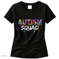 Autism Awareness Autism Squad Support Team Women's T-Shirt thumb 0