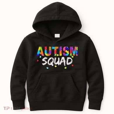 Autism Awareness Autism Squad Support Team Kids Hoodie