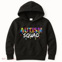 Autism Awareness Autism Squad Support Team Kids Hoodie thumb 0