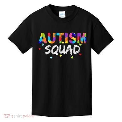 Autism Awareness Autism Squad Support Team Kids T-Shirt