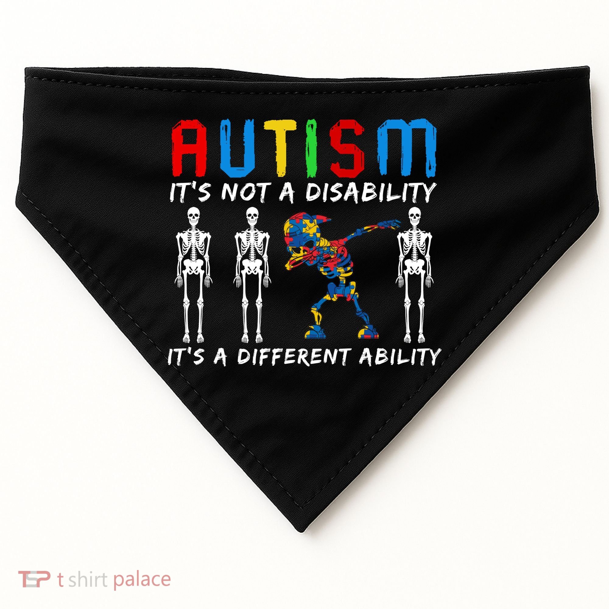 Autism Awareness USA-Made Doggie Bandana