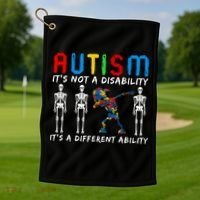 Autism Awareness Golf Towel thumb 1