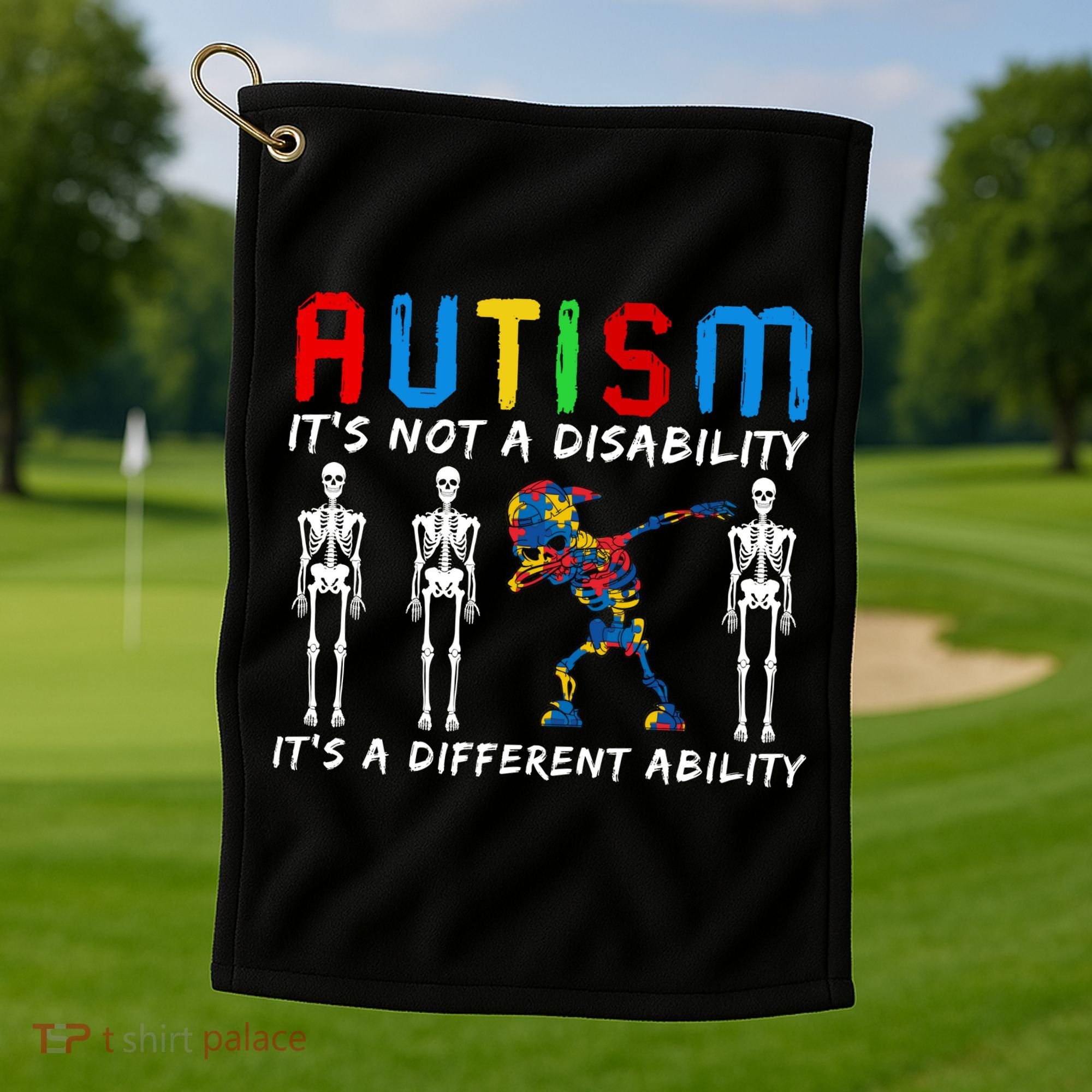 Autism Awareness Golf Towel