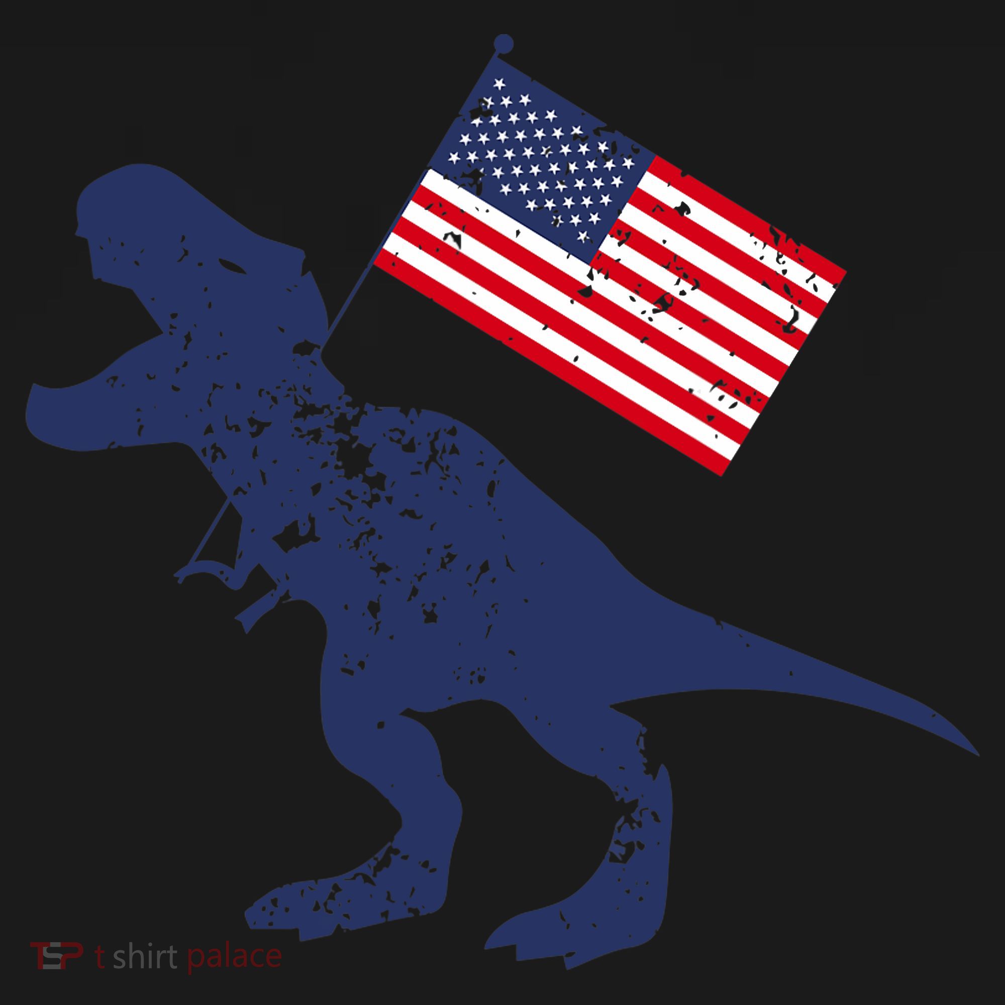 Awesome America American Dino Flag July 4th USA Dinosaur Backpack