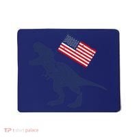 Awesome America American Dino Flag July 4th USA Dinosaur Mousepad thumb 0