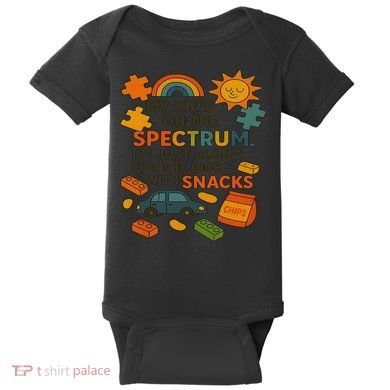 Autism Awareness Acceptance Spectrum Baby Bodysuit