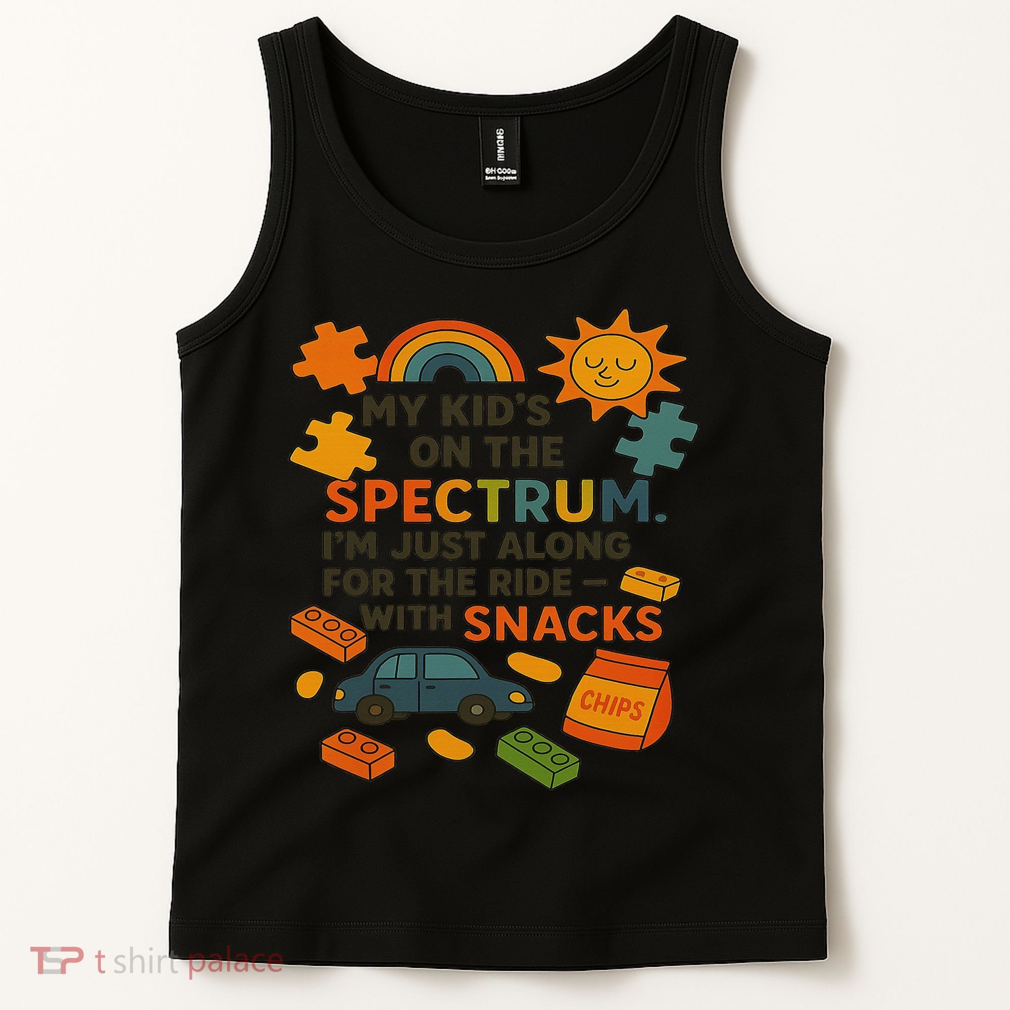 Autism Awareness Acceptance Spectrum Tank Top