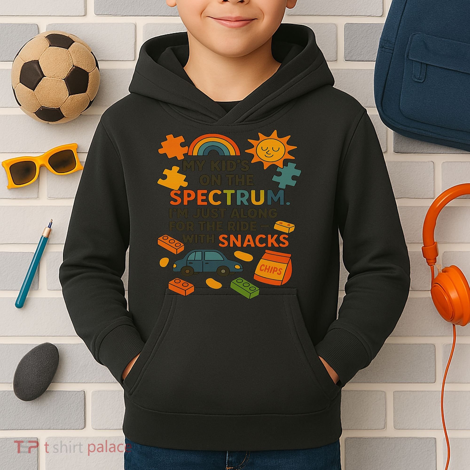 Autism Awareness Acceptance Spectrum Kids Hoodie