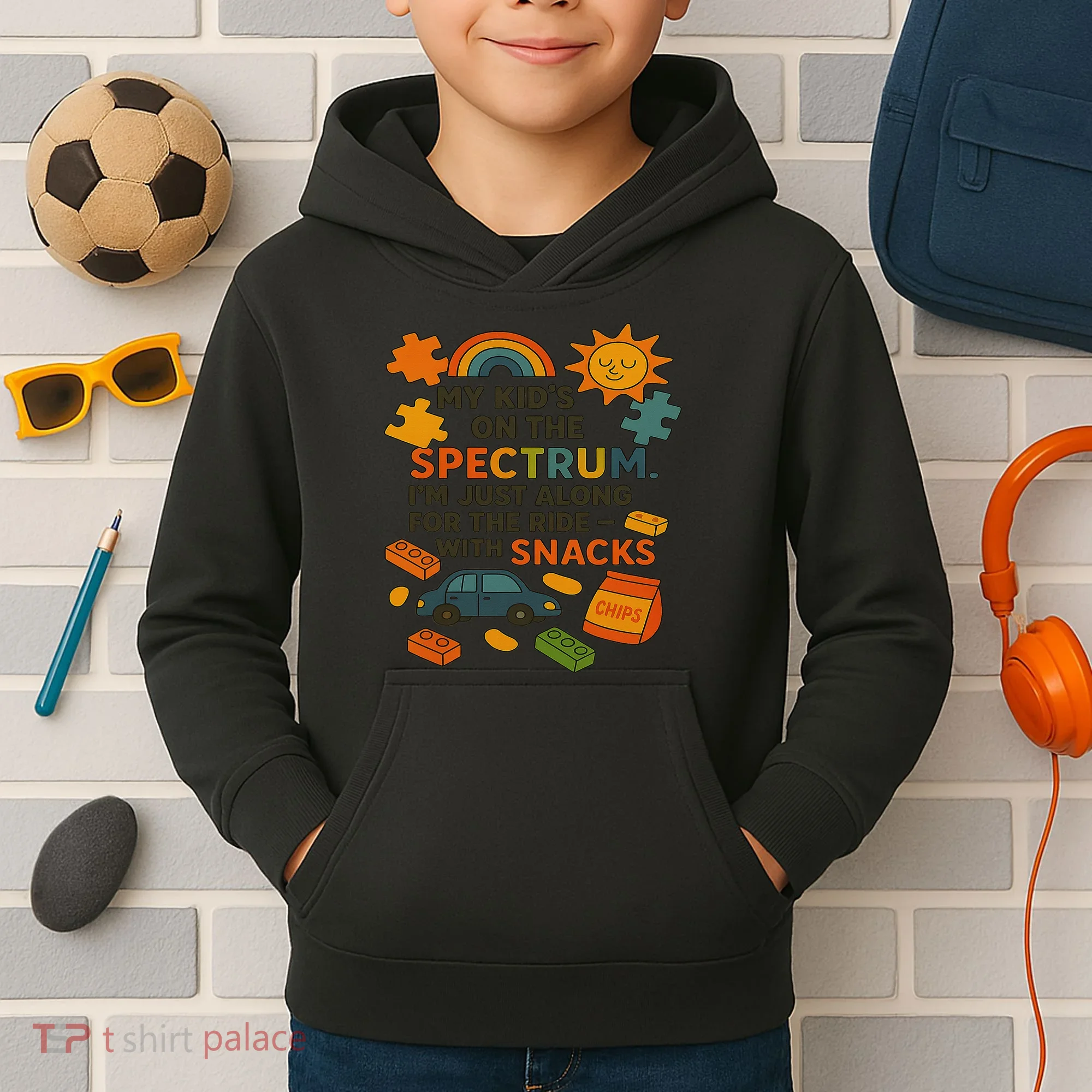 Autism Awareness Acceptance Spectrum Kids Hoodie
