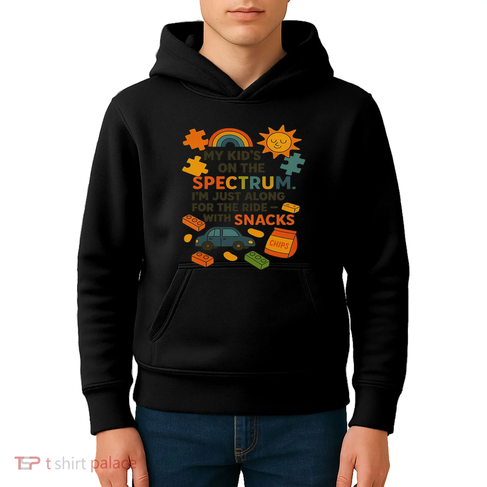 Autism Awareness Acceptance Spectrum Kids Hoodie
