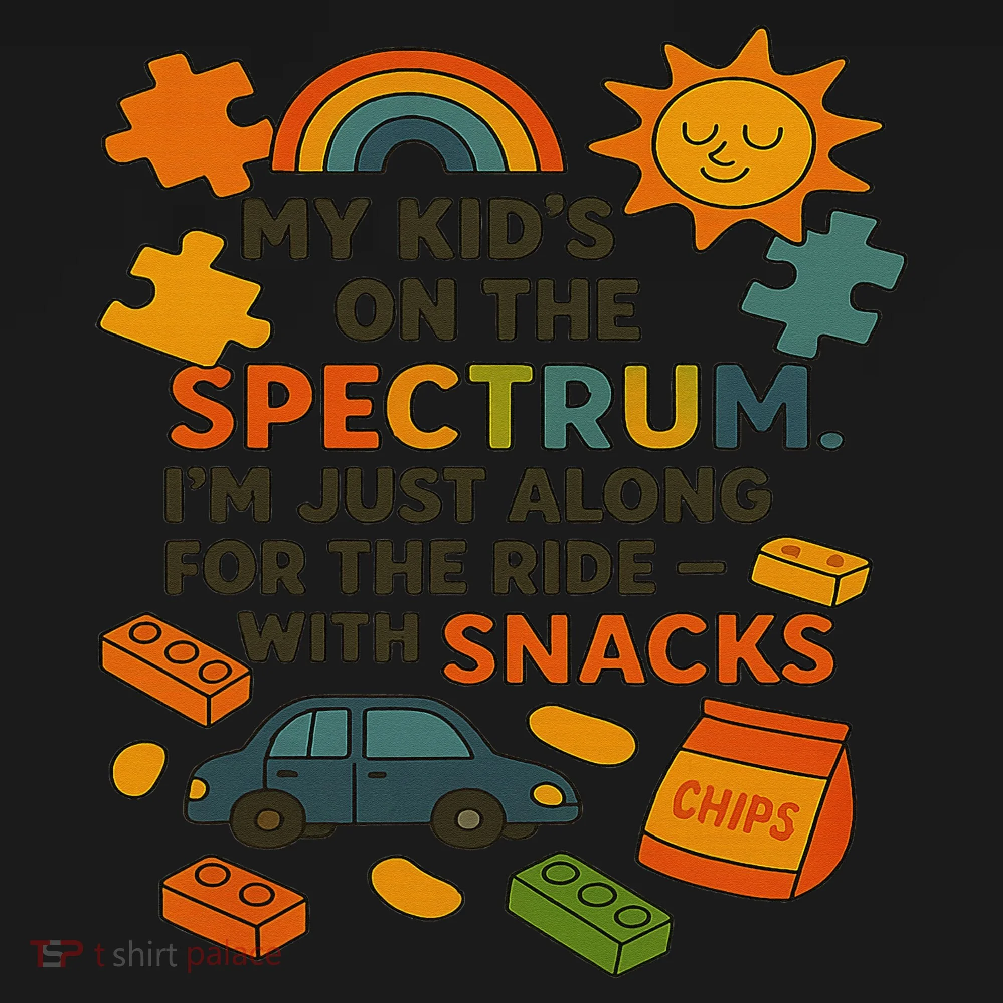 Autism Awareness Acceptance Spectrum Kids Long Sleeve Shirt