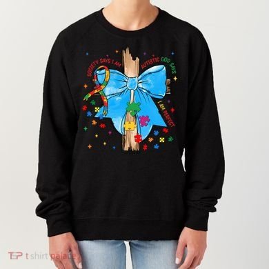Autism Awareness Autistic God Save Faith  Women's Sweatshirt