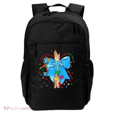 Autism Awareness Autistic God Save Faith  Backpack