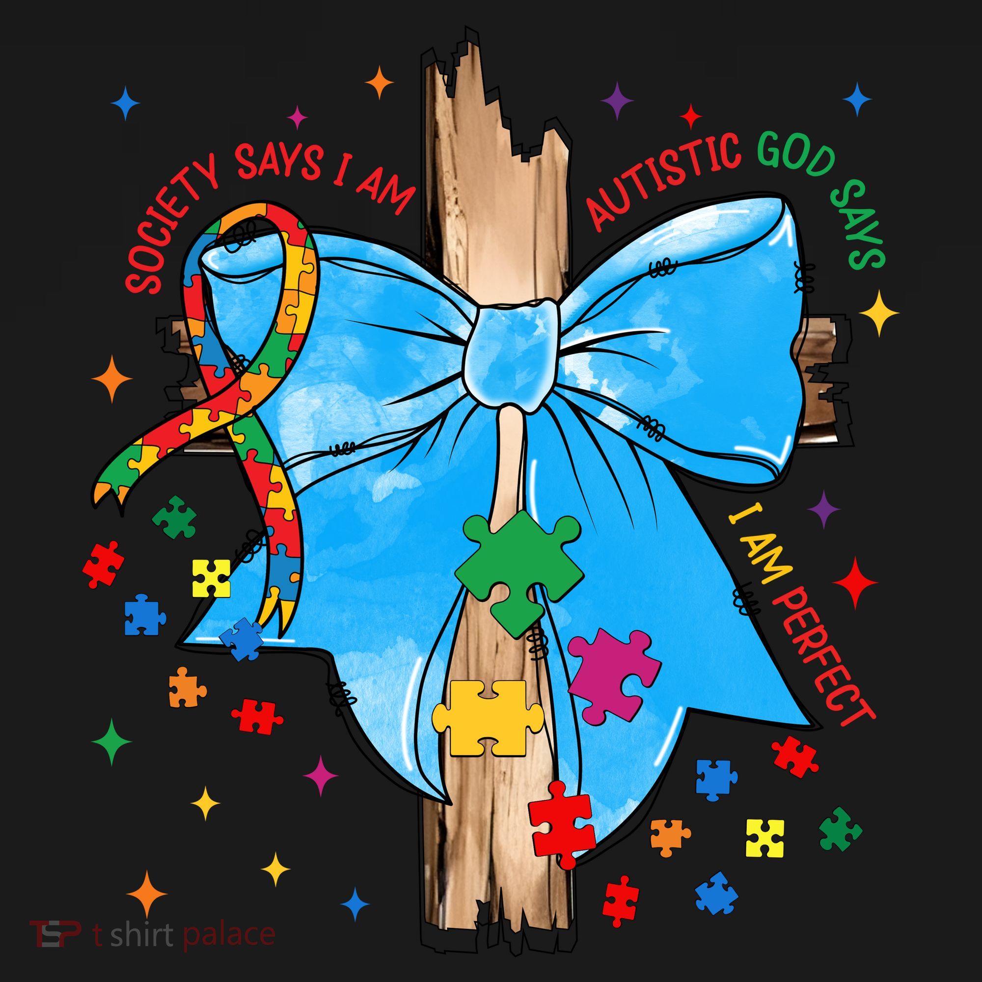 Autism Awareness Autistic God Save Faith  Tote Bag
