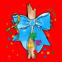 Autism Awareness Autistic God Save Faith  Santa Hat thumb 1