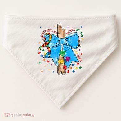 Autism Awareness Autistic God Save Faith  USA-Made Doggie Bandana