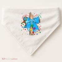 Autism Awareness Autistic God Save Faith  USA-Made Doggie Bandana thumb 0