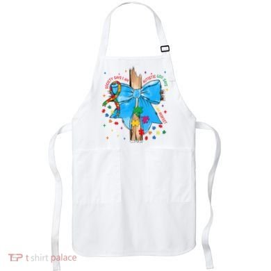 Autism Awareness Autistic God Save Faith  Apron