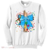 Autism Awareness Autistic God Save Faith  Sweatshirt thumb 0