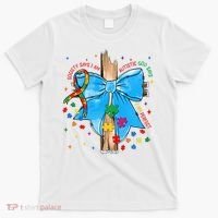 Autism Awareness Autistic God Save Faith  T-Shirt thumb 0