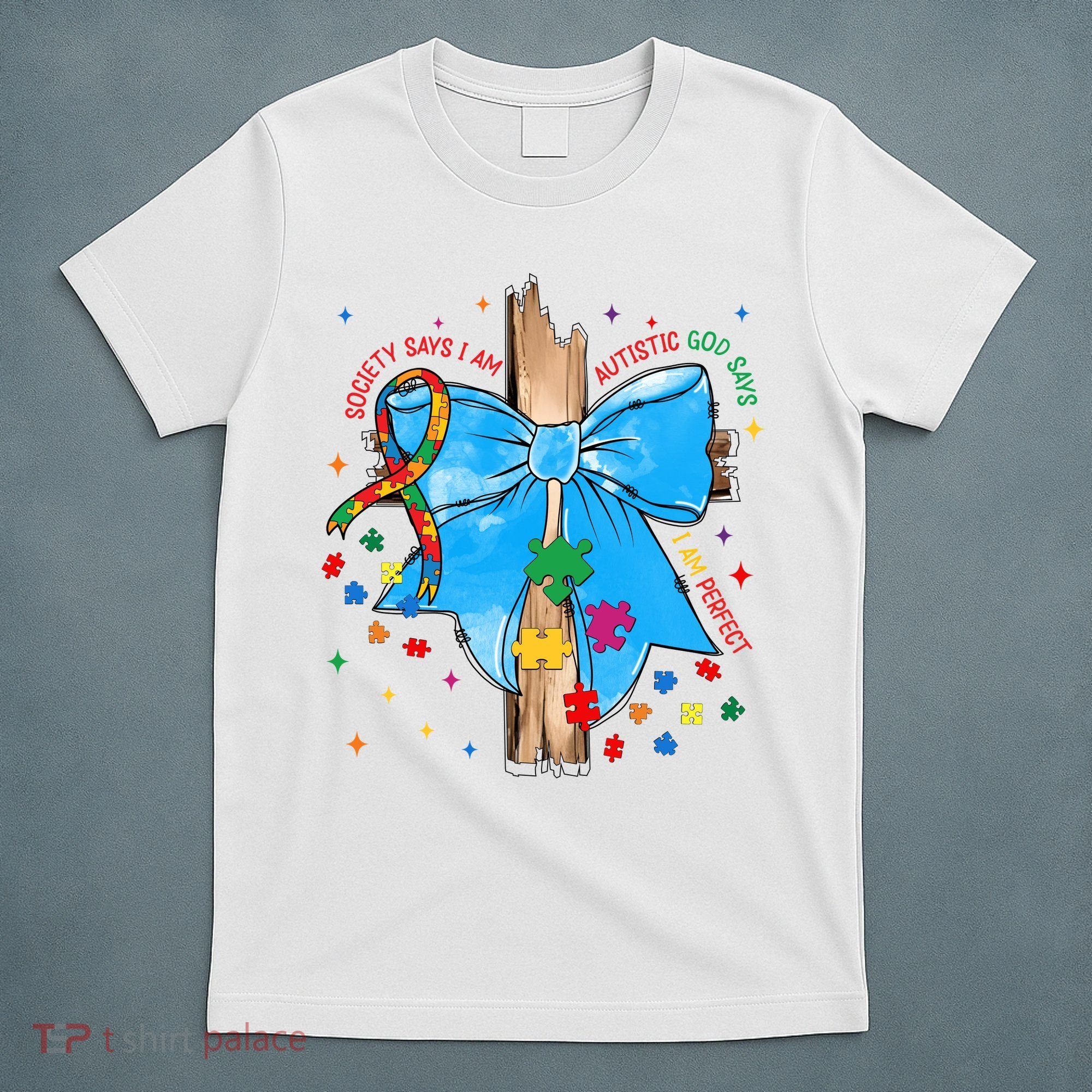 Autism Awareness Autistic God Save Faith  T-Shirt