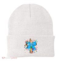 Autism Awareness Autistic God Save Faith  Beanie thumb 0