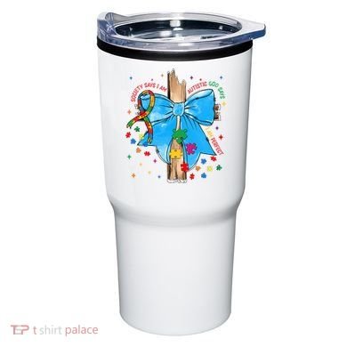 Autism Awareness Autistic God Save Faith  Tumbler