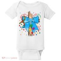 Autism Awareness Autistic God Save Faith  Baby Bodysuit thumb 0