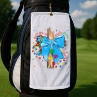 Autism Awareness Autistic God Save Faith  Golf Towel thumb 2