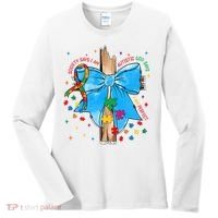 Autism Awareness Autistic God Save Faith  Women's Long Sleeve Shirt thumb 0