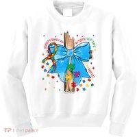 Autism Awareness Autistic God Save Faith  Kids Sweatshirt thumb 0