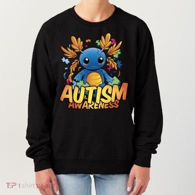 Axolotl Autism Awareness Women's Sweatshirt