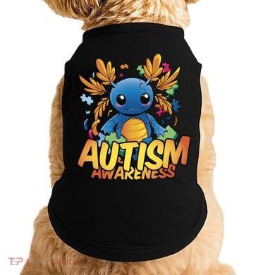 Axolotl Autism Awareness Doggie Tank