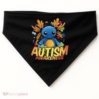 Axolotl Autism Awareness USA-Made Doggie Bandana thumb 0