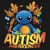 Axolotl Autism Awareness Bucket Hat thumb 4