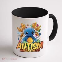 Axolotl Autism Awareness Coffee Mug thumb 1