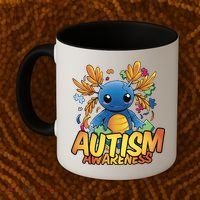 Axolotl Autism Awareness Coffee Mug thumb 2