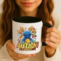 Axolotl Autism Awareness Coffee Mug thumb 3
