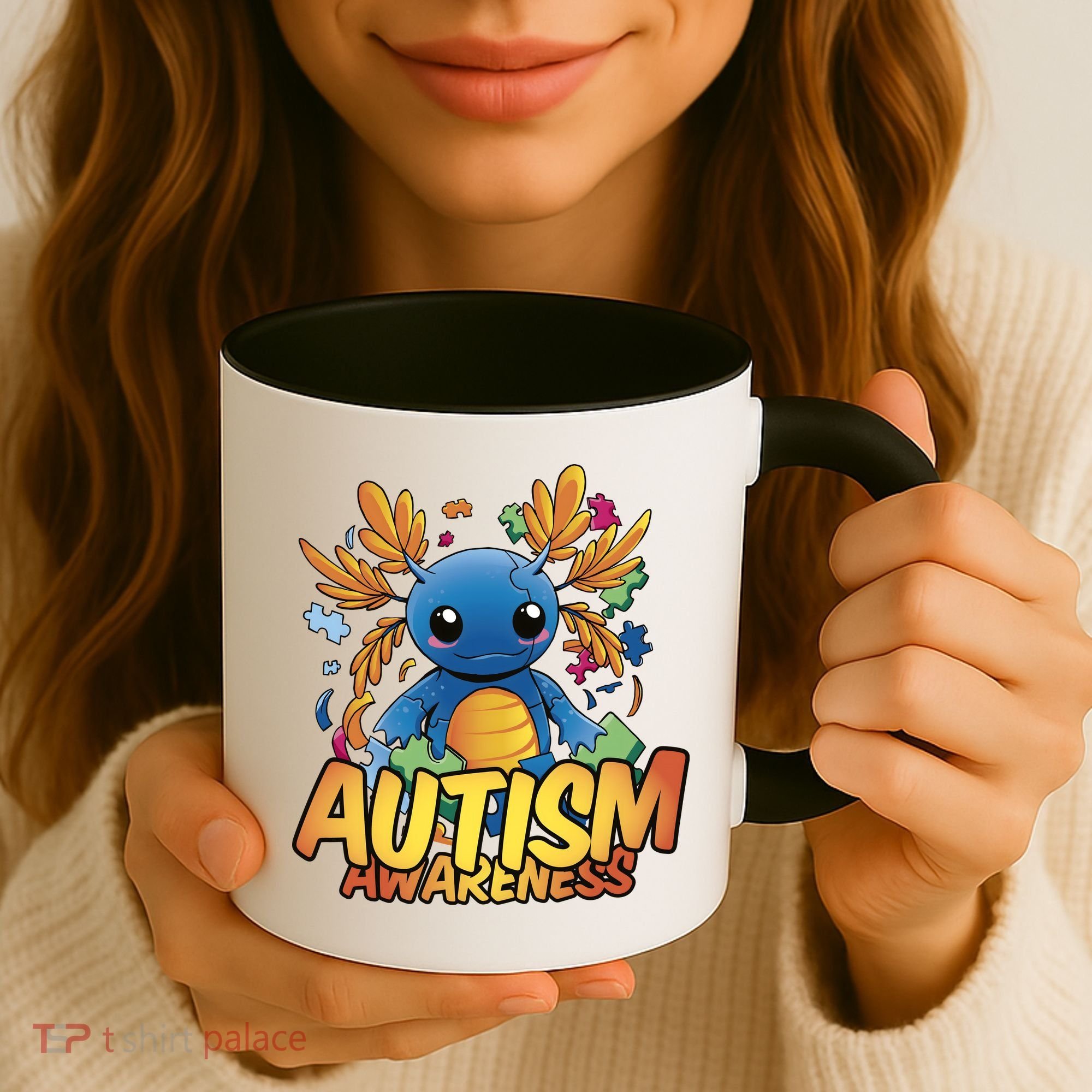 Axolotl Autism Awareness Coffee Mug
