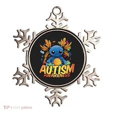 Axolotl Autism Awareness Ornament