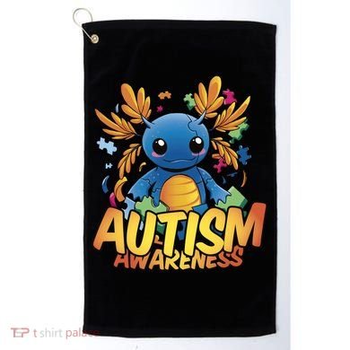 Axolotl Autism Awareness Golf Towel