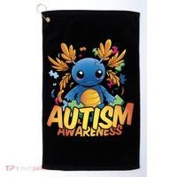 Axolotl Autism Awareness Golf Towel thumb 0