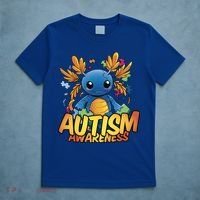 Axolotl Autism Awareness T-Shirt thumb 5